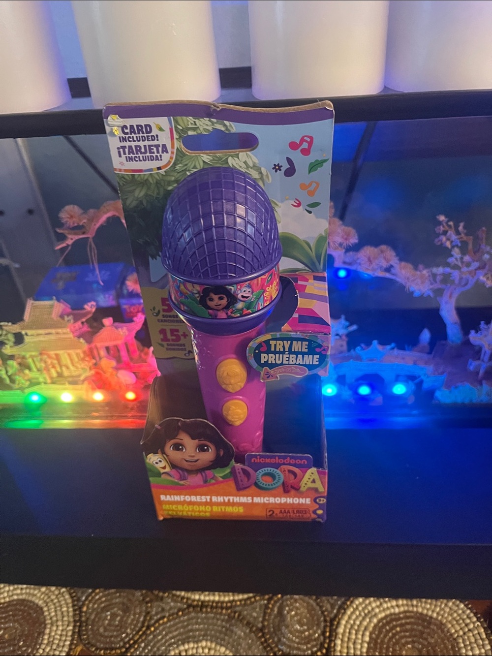 Nickelodeon Dora Purple Kids Karaoke Microphone